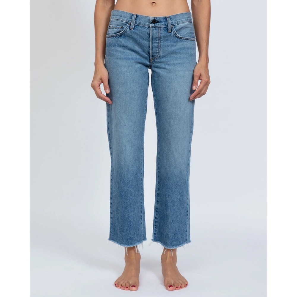 ASKK NY Low Rise Straight Clean Berkeley Jeans Size 25